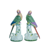 Set of Ceramic Parakeets